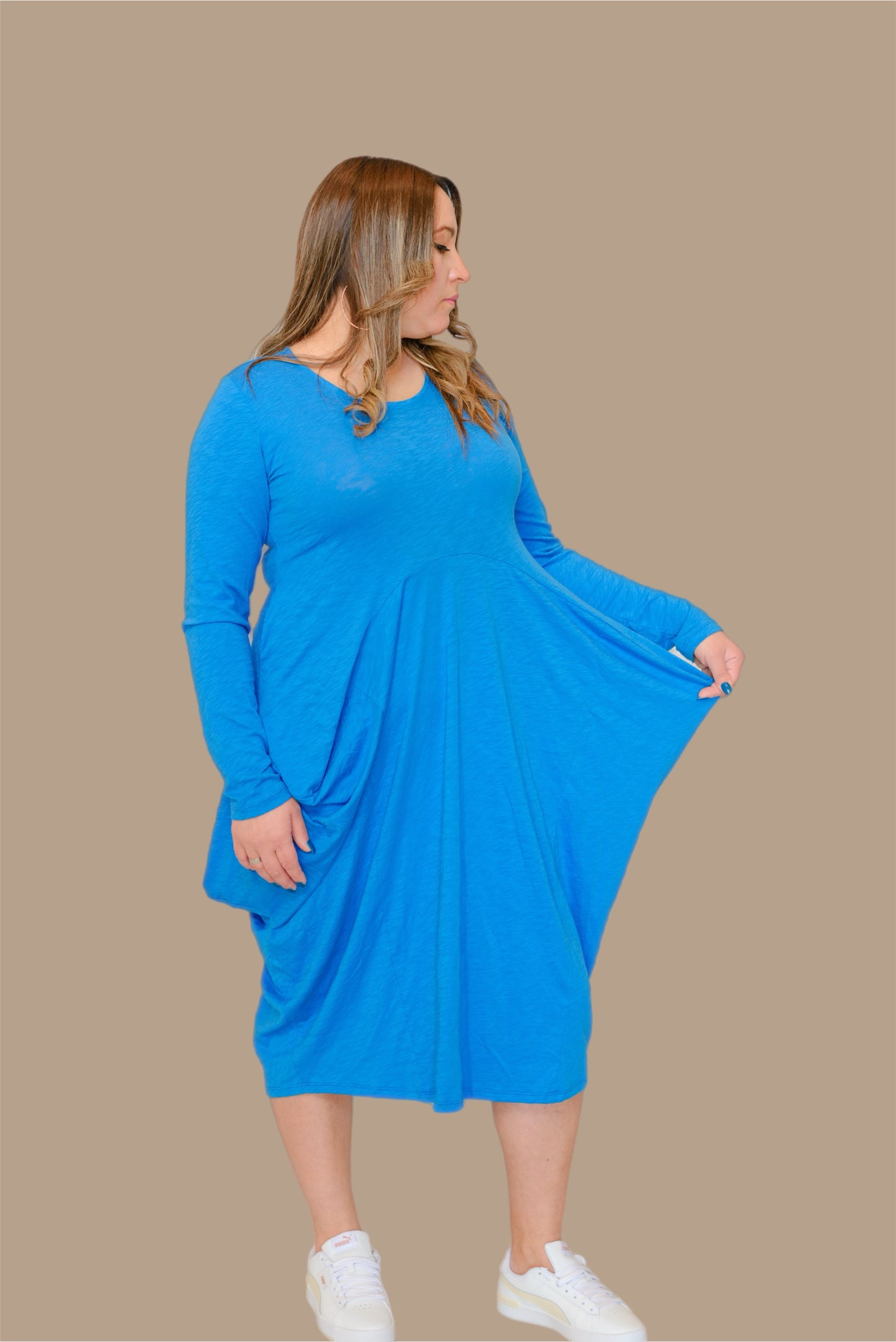 THE EVER-READY DRAPED DRESS