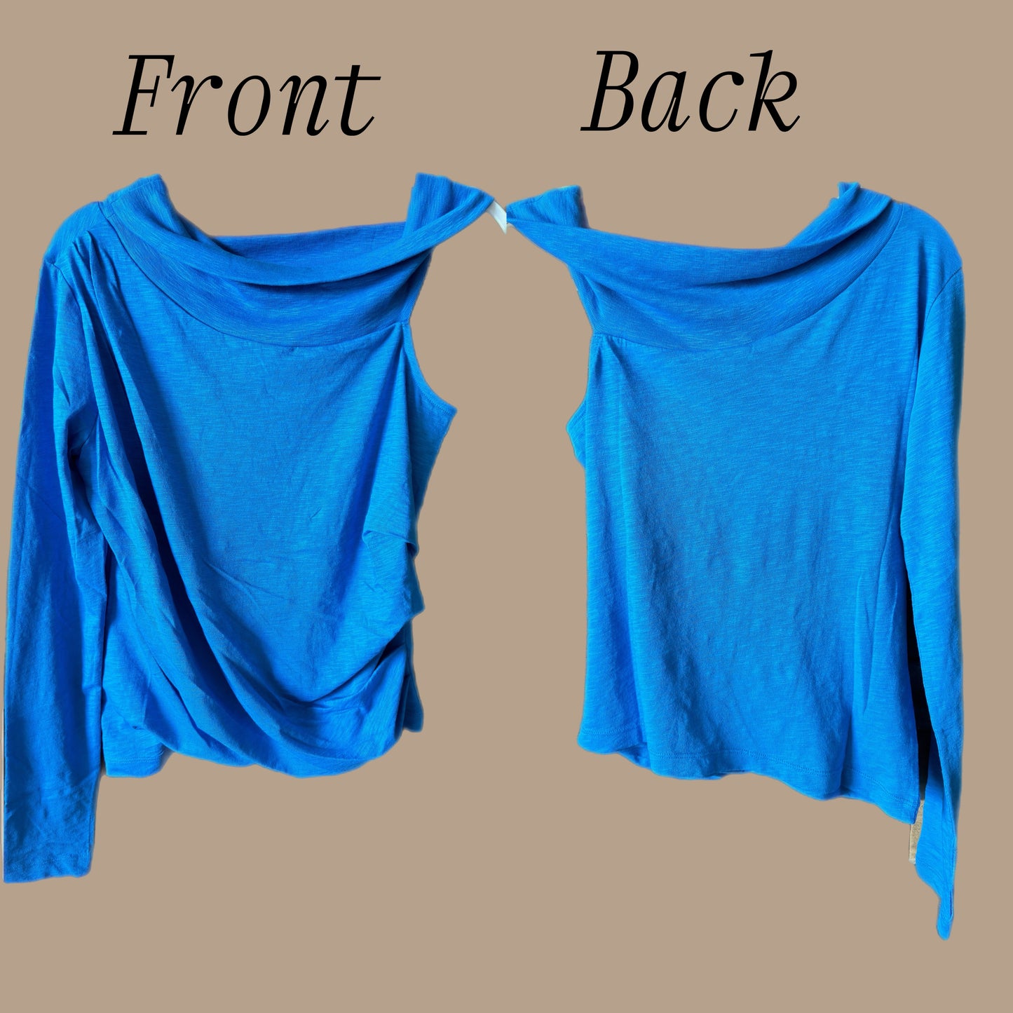 THE ONE SLEEVE DRAPED TOP